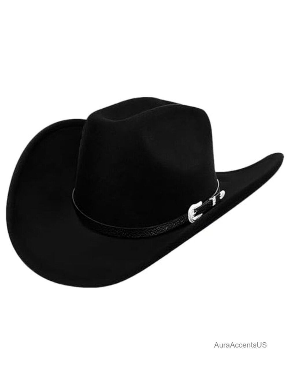 Western Cowboy Hat Cotton Polyester Felt Adjustable Unisex Outback